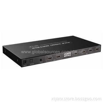 HDMI 4 x 2 Matrix Switch with High Speed Chip Set, Ultra HD, 3D, Full HD 1080P, Remote Control